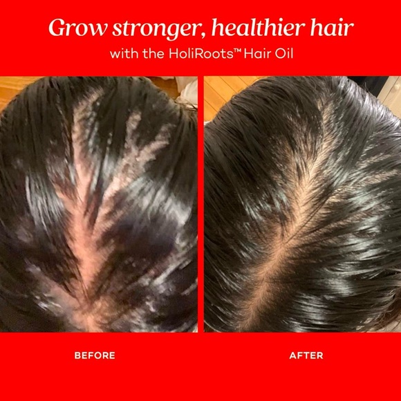 🐯FABLE & MANE Mini HoliRoots™ Hair Oil + Shampoo & Conditioner Sample Set - Picture 3 of 11